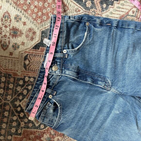 Zara Hi Rise Wide Leg Full Length Jeans - Picture 6 of 9